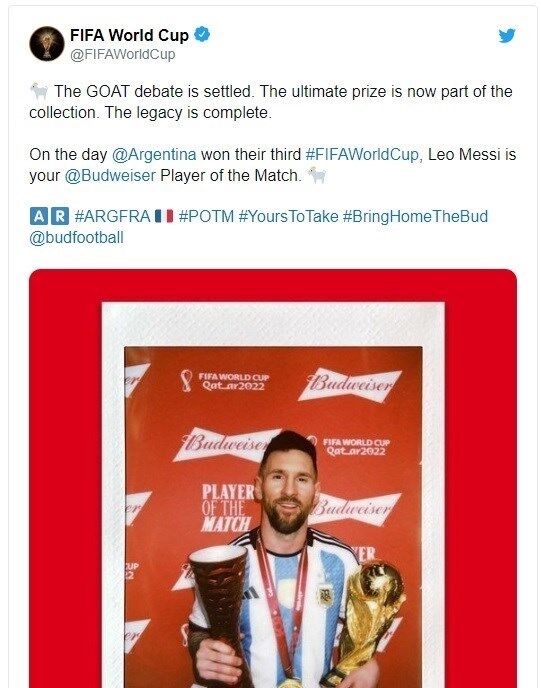عکس| پست فیفا برای لیونل مسی دردسرساز شد/ حمله هواداران رونالدو به توئیتر فدراسیون جهانی فوتبال