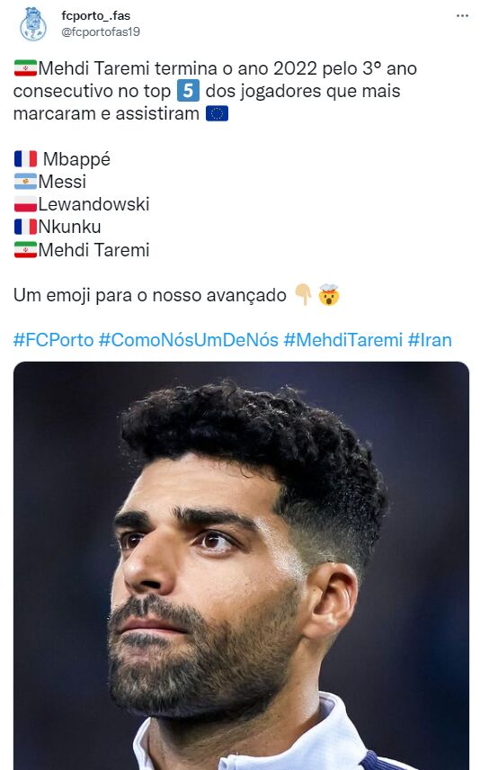 عکس| جهان فوتبال در تمجید مهدی طارمی/ ستاره ایران در جمع ۵ بازیکن برتر سال ۲۰۲۲