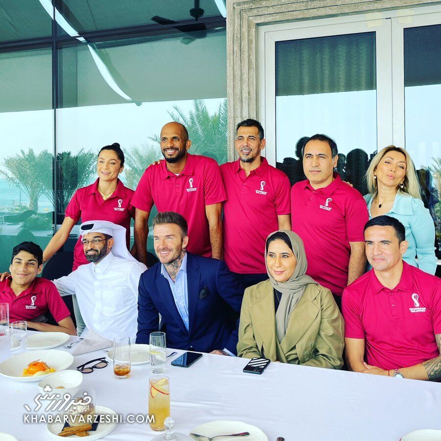 عکس| تصویری که اسطوره عراقی ها از مهدوی کیا منتشر کرد/ موشک و بکهام در کنار هم!