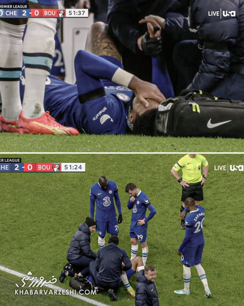 عکس| مدافع آبیها نیامده مصدوم شد!/ بدشانسی مضاعف ستاره ملیپوش