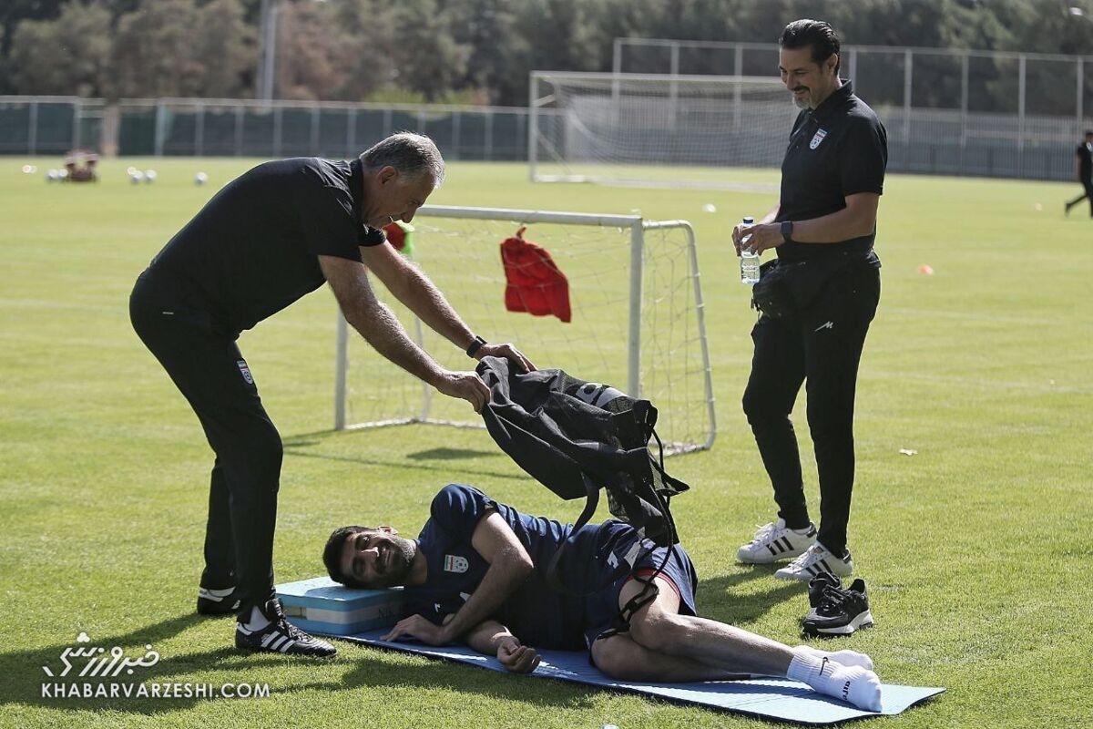 عکس | درخواست ویژه کی روش برای روحیه دادن به ستاره پرسپولیس