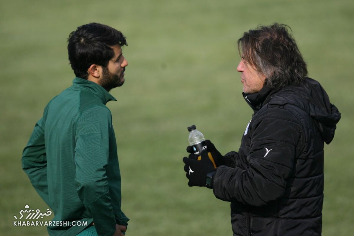 حضور عارف غلامی در روز هفتم دی در تمرین استقلال