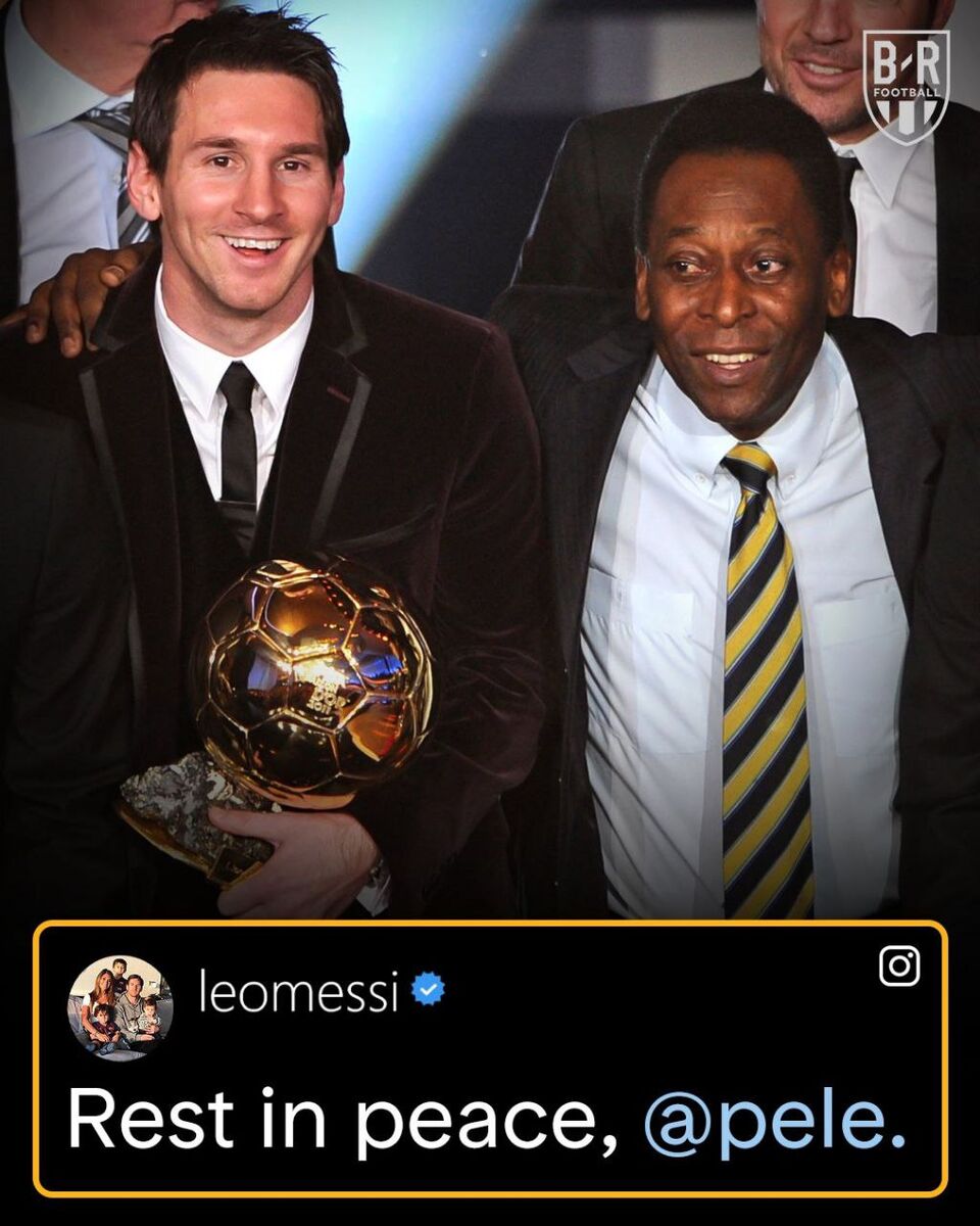 عکس| پیام کوتاه مسی برای پله/ لئو به گذشت پادشاه فوتبال واکنش نشان داد