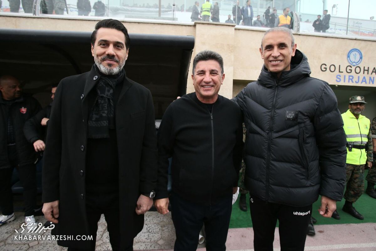 عکس| خنده و شوخی امیر قلعه نویی با یحیی گل محمدی/ برخورد گرم سرمربی سابق استقلال با پرسپولیسی ها