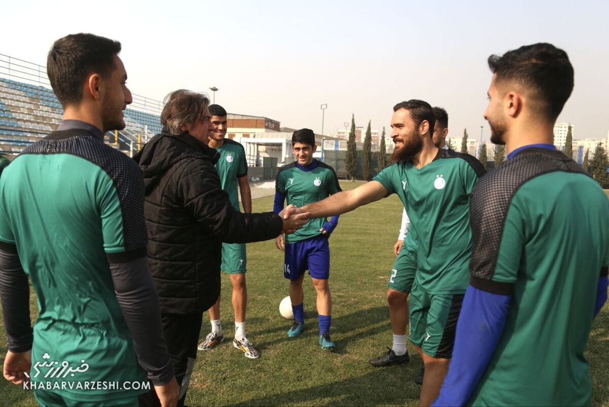 بازیکنان رده امید در تمرین روز شنبه استقلال
