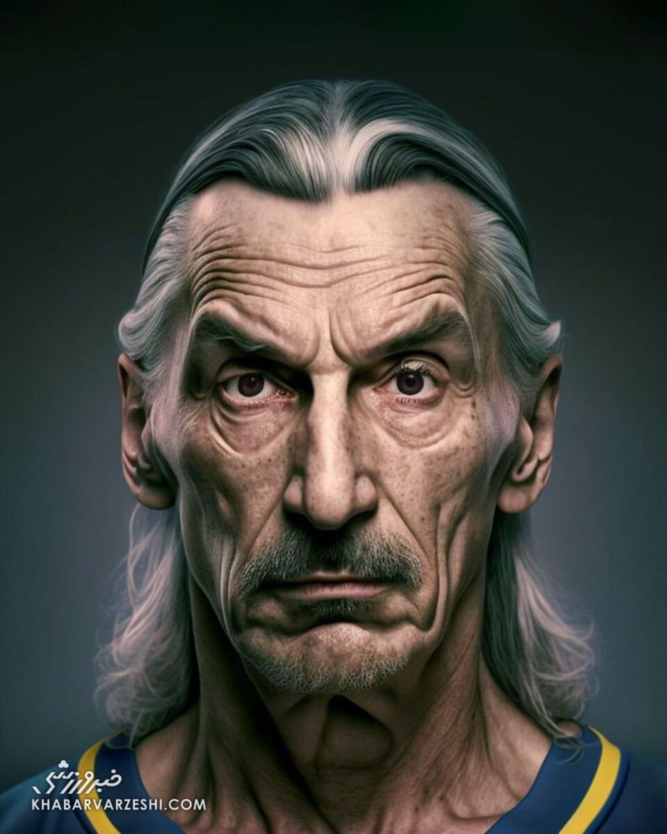 تصاویر| شبیه سازی جالب چهره ستارههای فوتبال/ مسی، رونالدو و زلاتان ۴۰ سال بعد...