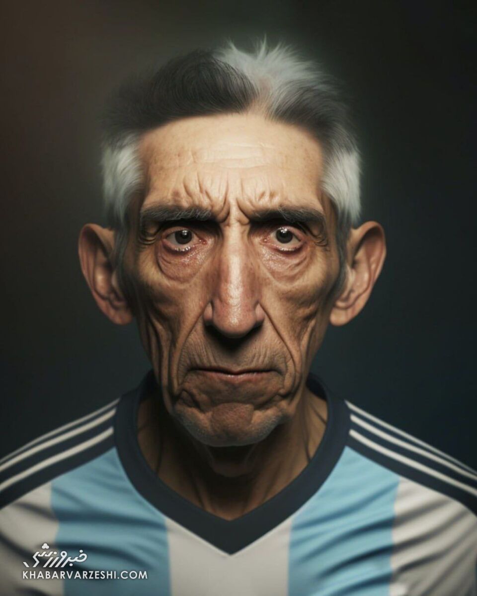 تصاویر| شبیه سازی جالب چهره ستارههای فوتبال/ مسی، رونالدو و زلاتان ۴۰ سال بعد...