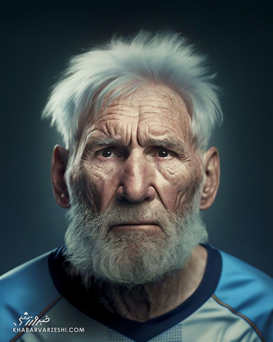 تصاویر| شبیه سازی جالب چهره ستارههای فوتبال/ مسی، رونالدو و زلاتان ۴۰ سال بعد...