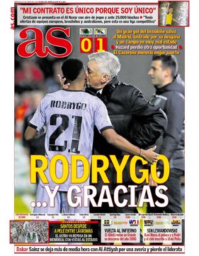 روزنامه آ اس| رودریگو... و ممنون