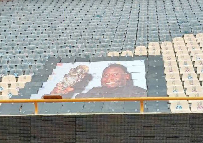 عکس| طرح موزاییکی پله در استادیوم آزادی