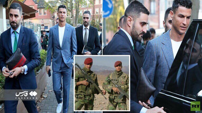 عکس| بادیگاردهای ویژه رونالدو در عربستان/ دوقلوهای ارتشی سوژه شدند