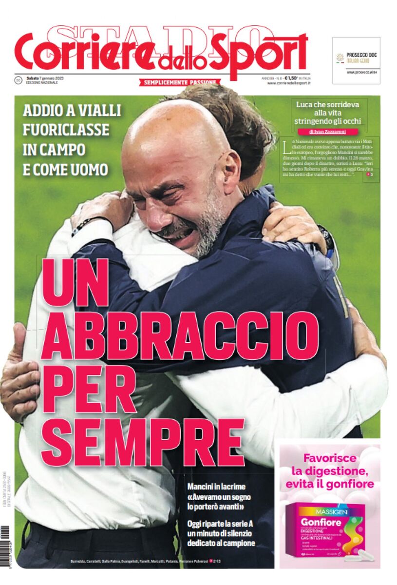 روزنامه کوریره| آغوشی برای همیشه