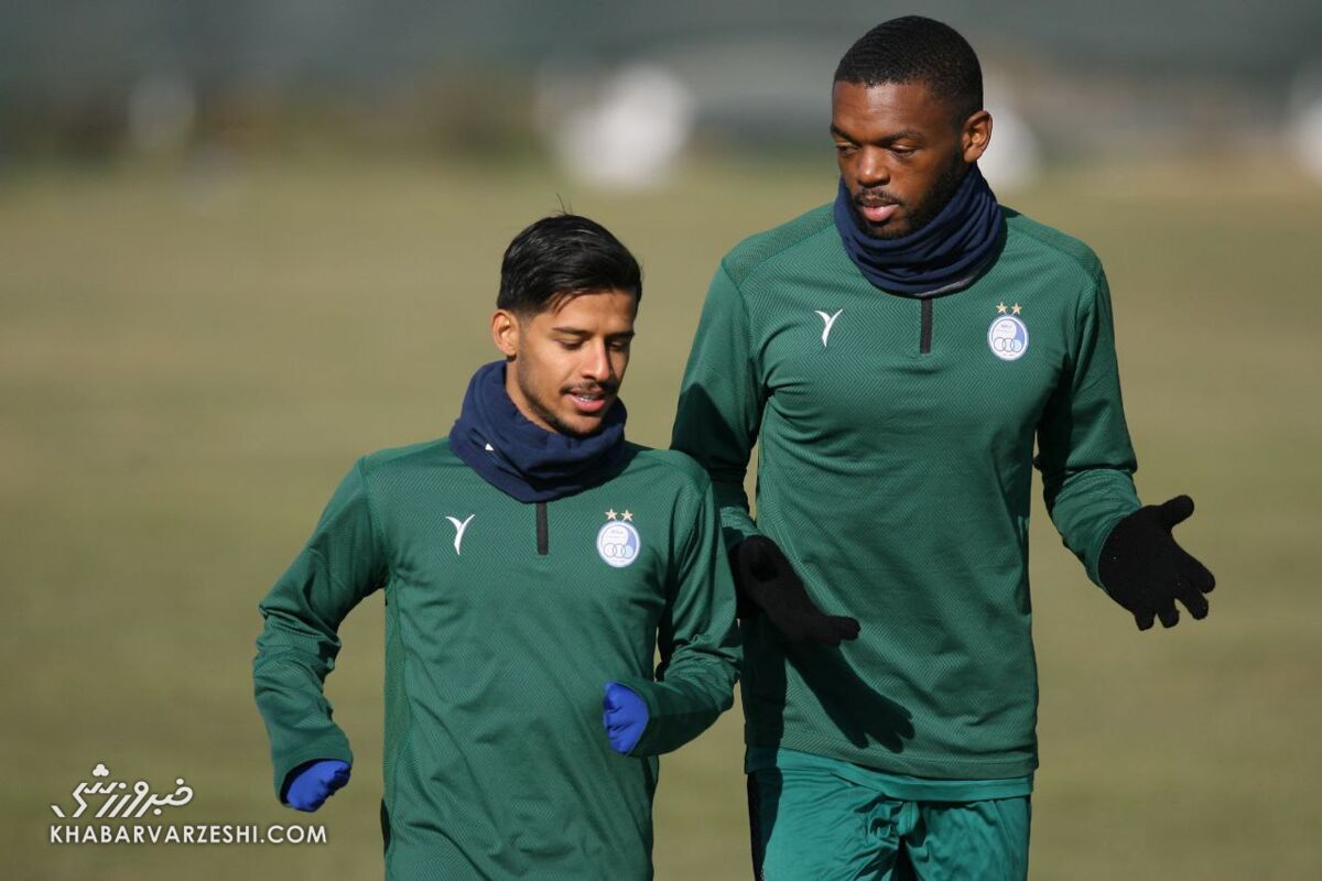 عکس | فیل و فنجان استقلال با هم تمرین کردند