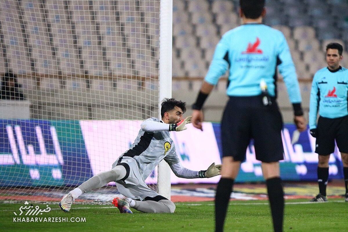 مهار پنالتی علیرضا بیرانوند در دیدار پرسپولیس و ون پارس