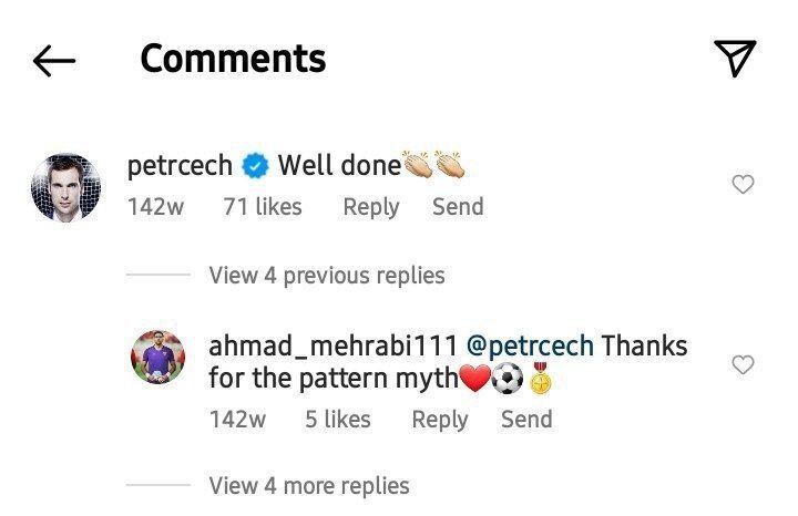 عکس| پیام اسطوره فوتبال جهان برای گلر حریف پرسپولیس/ تمجید پتر چک از دروازهبان ونپارس اصفهان