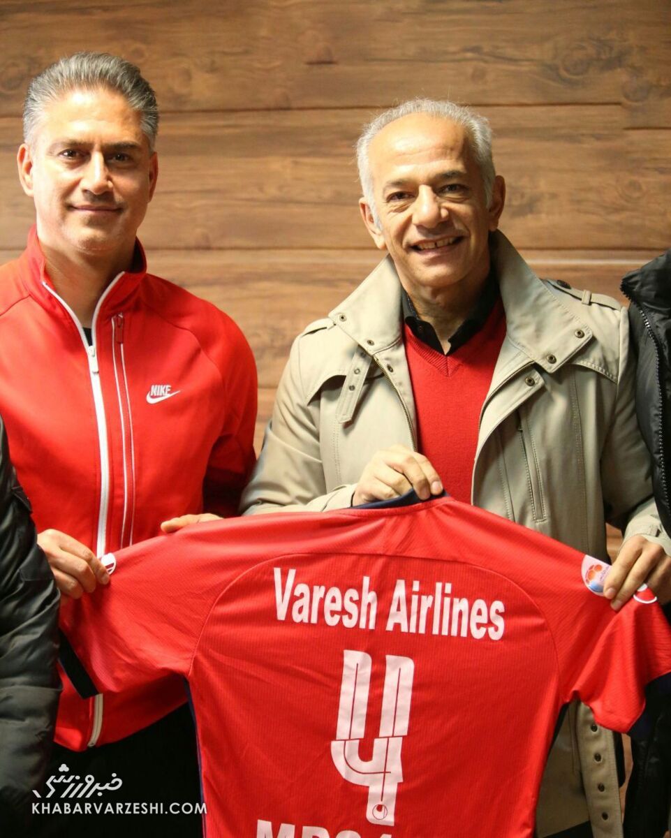 عکس| محمد خاکپور در تمرین نساجی حاضر شد