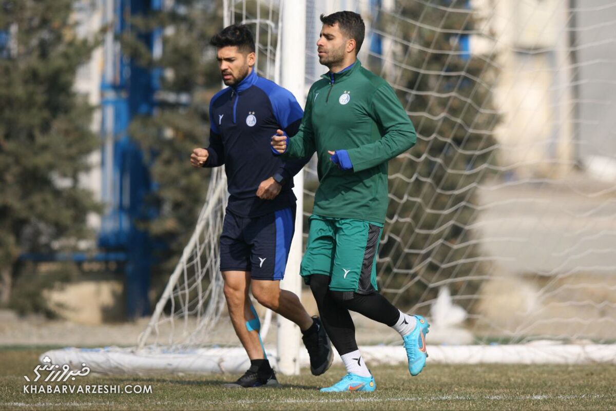 عکس| بلاتکلیفی مصدوم استقلال