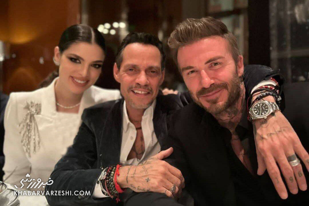 عکس| دیوید بکام مهمان ویژه عروسی شوهر سابق جنیفر لوپز