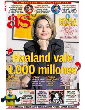 روزنامه آ اس| هالند ۱۰۰۰ میلیون می‌ارزد