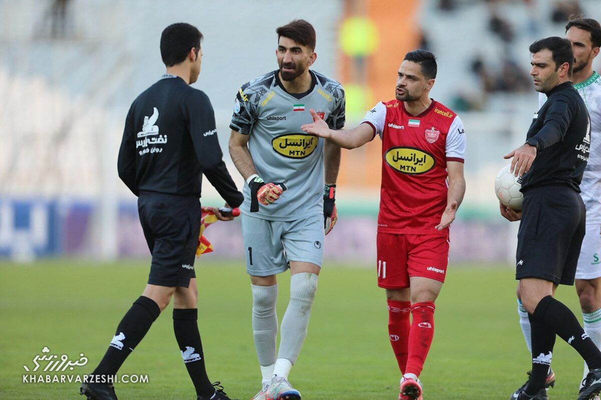 تصاویر | لحظهای که بازوی پرسپولیس قطع شد/ فریم به فریم با جنجالیترین صحنه هفته