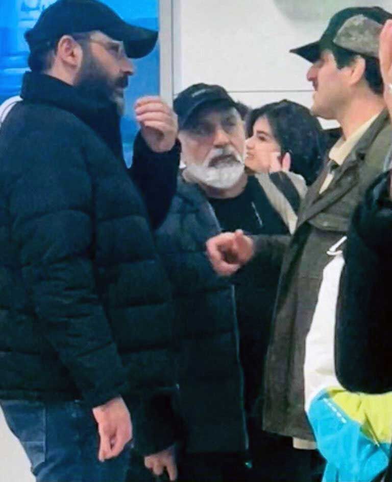 تصویری از رسول خادم، احسان علیخانی و پرویز پرستویی در شهر خوی