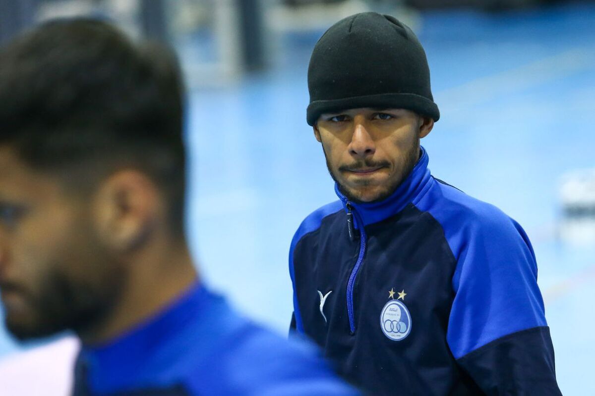 عکس| چهره جالب مهدی قایدی در تمرین استقلال