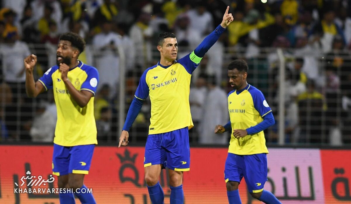 شادی گل کریستیانو رونالدو در دیدار الوحده و النصر