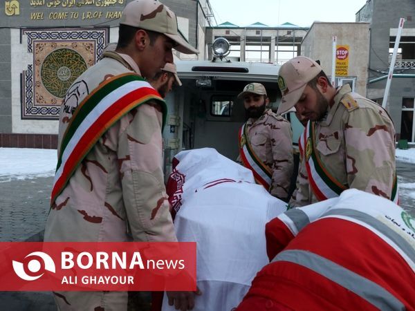 تصاویر تلخ از ورود پیکر ۳ تن از ورزشکاران ایرانی