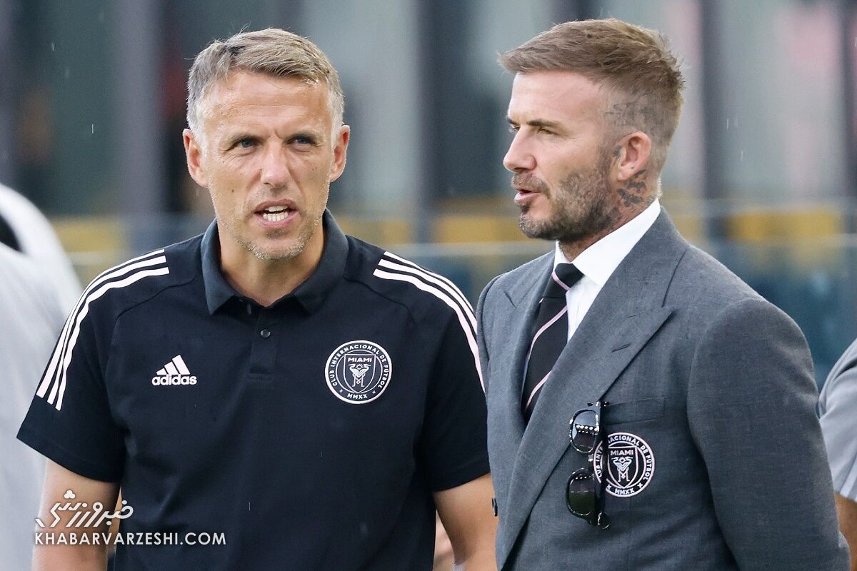 دیوید بکام و فیل نویل