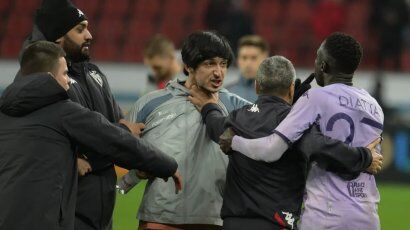 تصاویر| درگیری عجیب سردار آزمون در لیگ اروپا