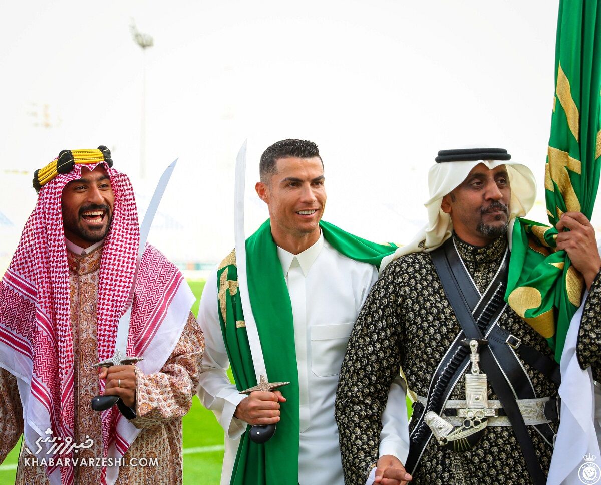 کریستیانو رونالدو در جشن روز بنیان‌گذاری عربستان سعودی