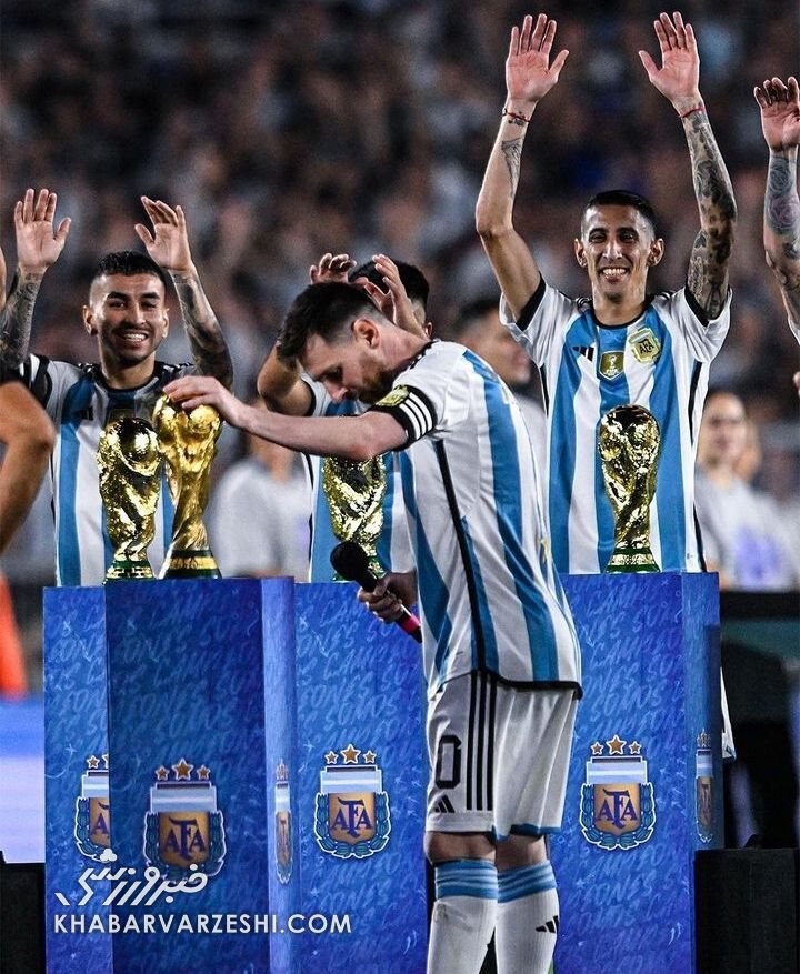 جشن دوباره آرژانتینی‌ها برای قهرمانی جام جهانی