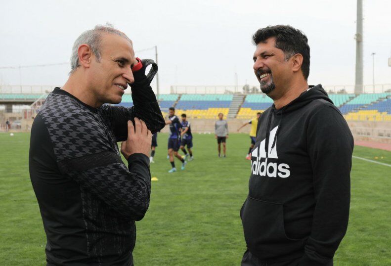 عکس| عید دیدنی مجتبی حسینی از پرسپولیسیها/ یحیی به استقبال دستیار سابق خود رفت