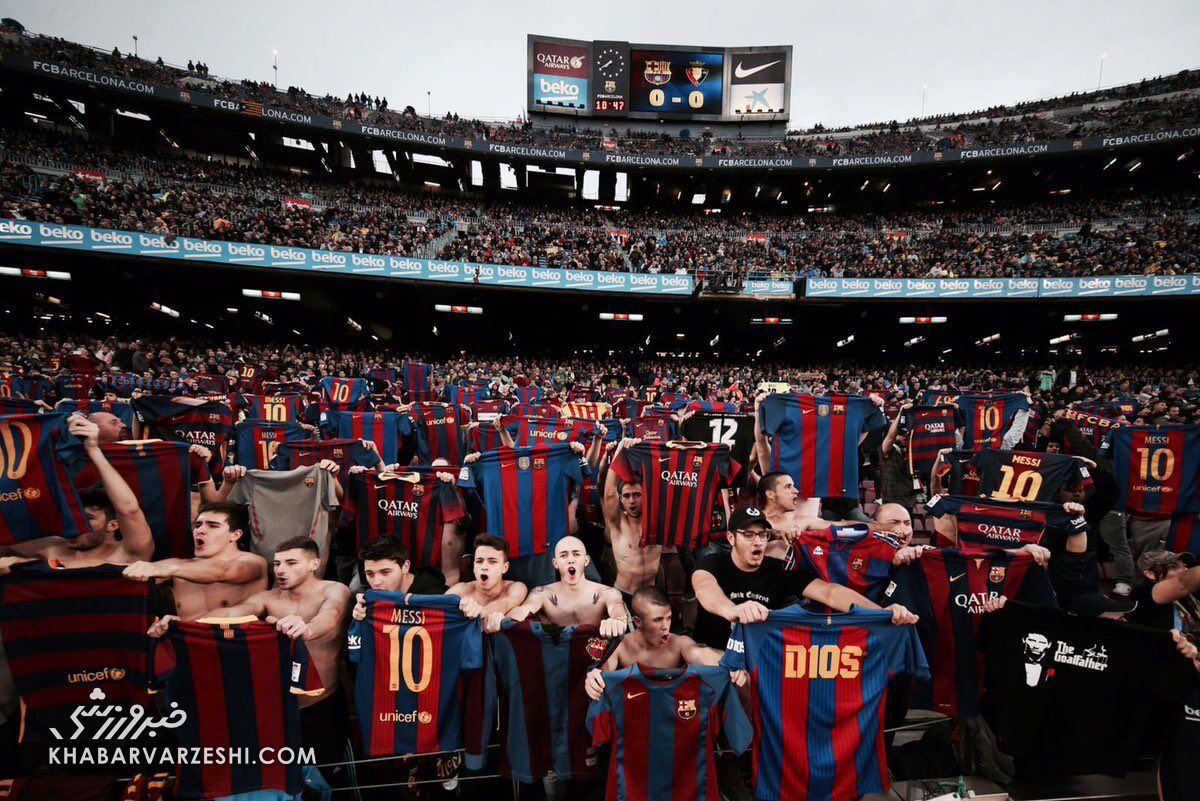 مسی در الکلاسیکو/ نوکمپ تحت تاثیر نام لیونل! +ویدیو مسی در الکلاسیکو/ نوکمپ تحت تاثیر نام لیونل! +ویدیو