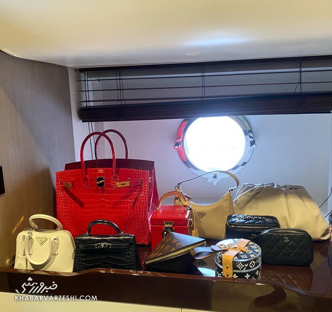 تصویری از مجموعه چشمگیر کیفهای دستی جورجینا رودریگس؛ من ۱۵۰ کیف دارم!/ قیمت گرانترین کیف او چند است؟