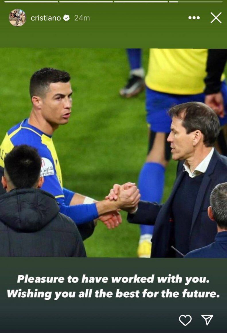 عکس| واکنش جالب رونالدو پس از اخراج سرمربی النصر