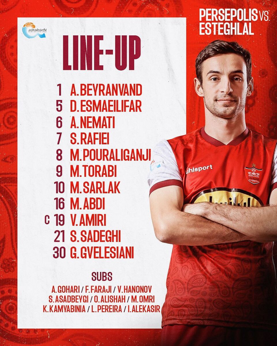 ترکیب پرسپولیس مقابل استقلال/ گلمحمدی تیمش را با احتیاط چید!