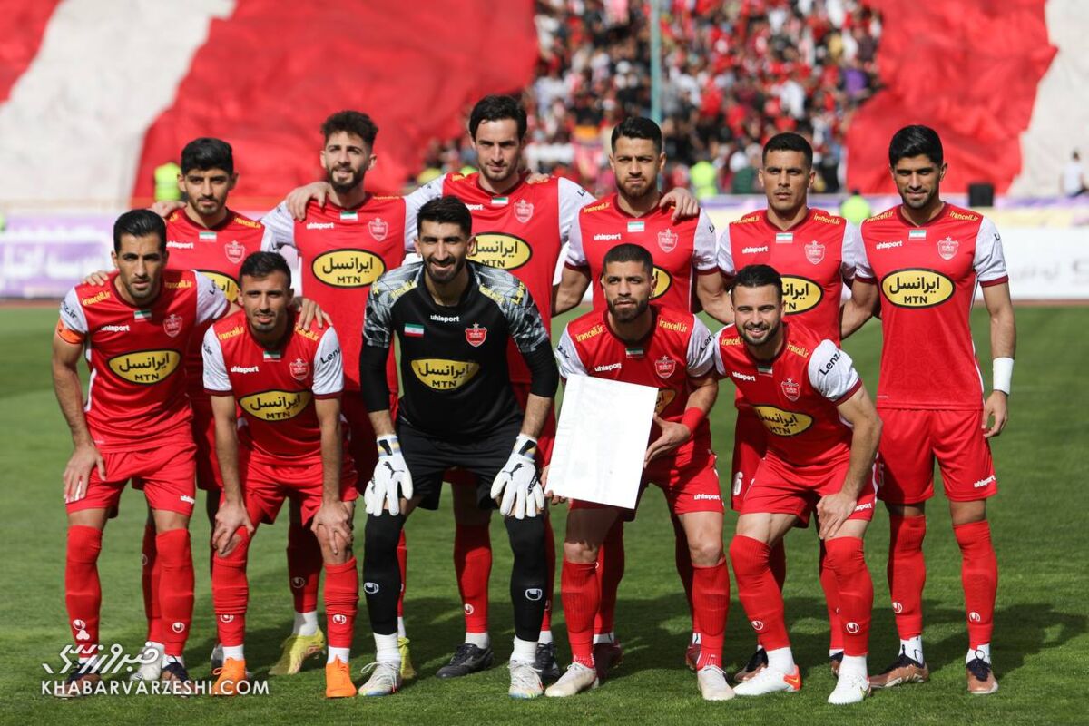 عکس تیمی پرسپولیس در دربی