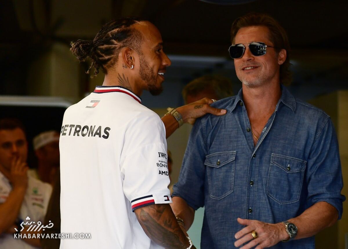 عکس| سوپراستار هالیوود در فرمول یک/ برت پیت رقیب لوئیس همیلتون شد