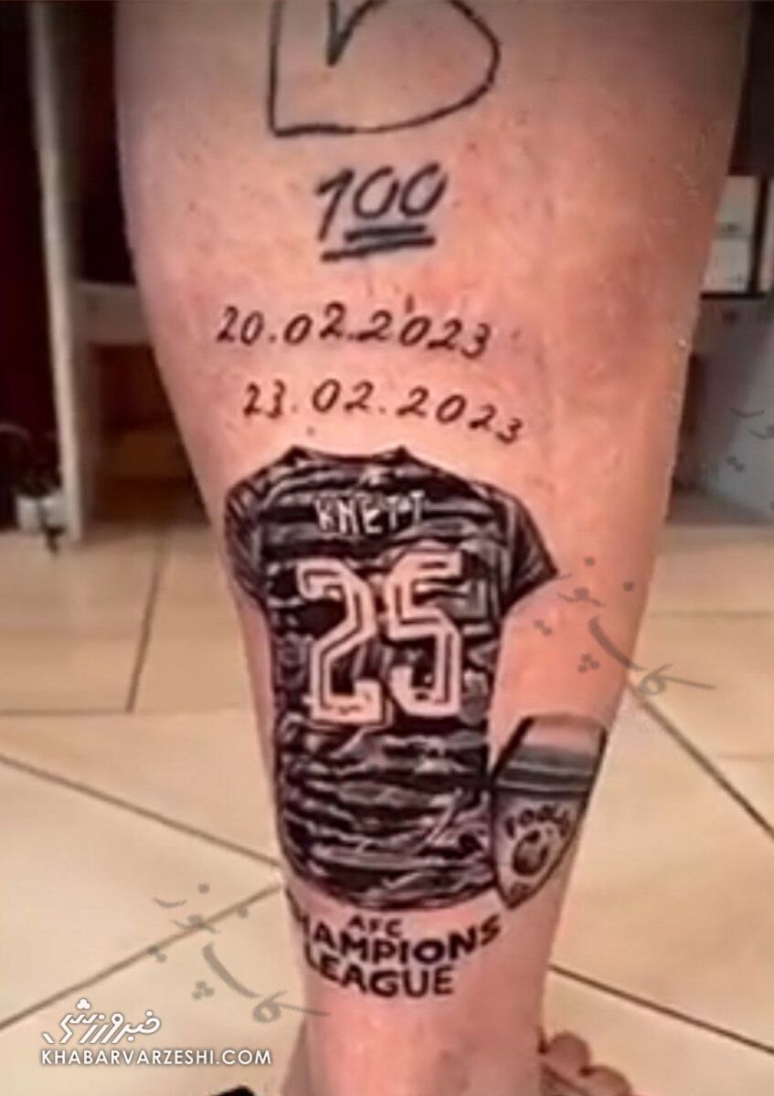 عکس| تتو دیده نشده بازیکن خارجی قرمزها/ هیچ کس انتظار آن را نداشت!