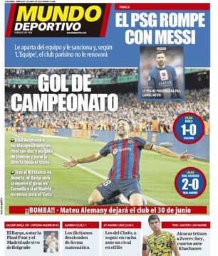 روزنامه موندو| گل قهرمانی