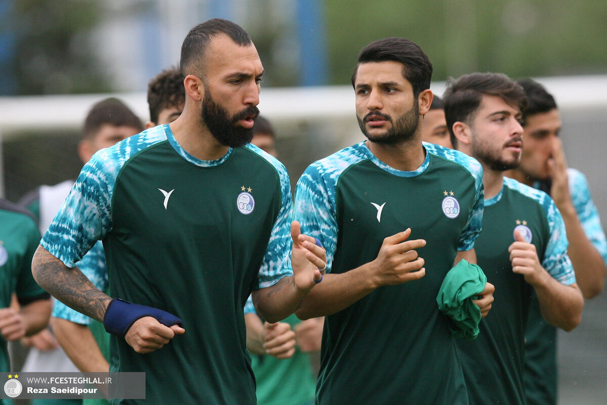 عکس| ملی پوش استقلال مصدوم است؟