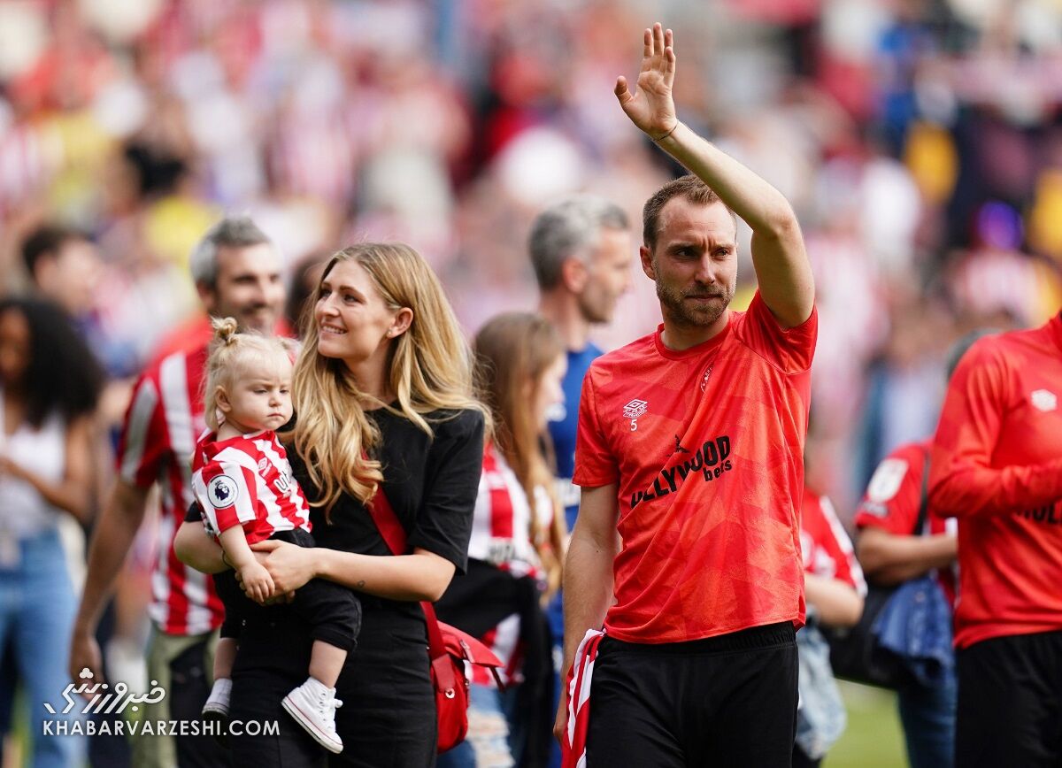 کریستین اریکسن و همسرش