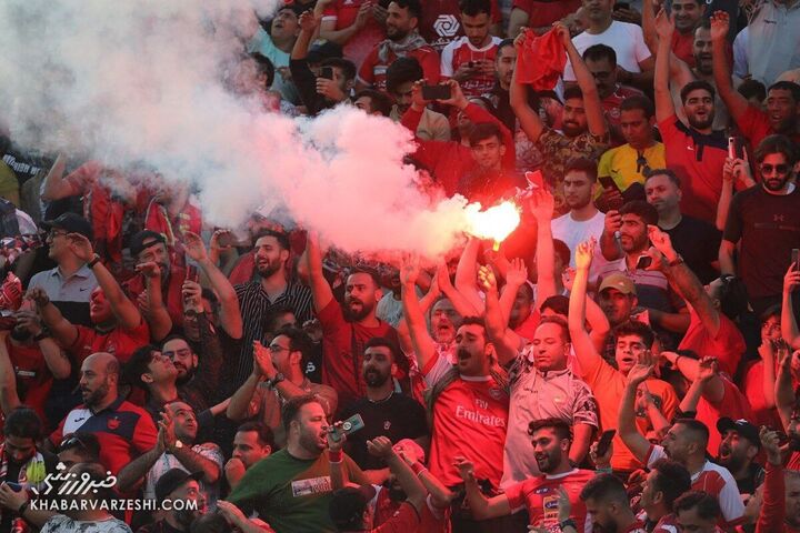 هواداران پرسپولیس؛ نساجی - پرسپولیس