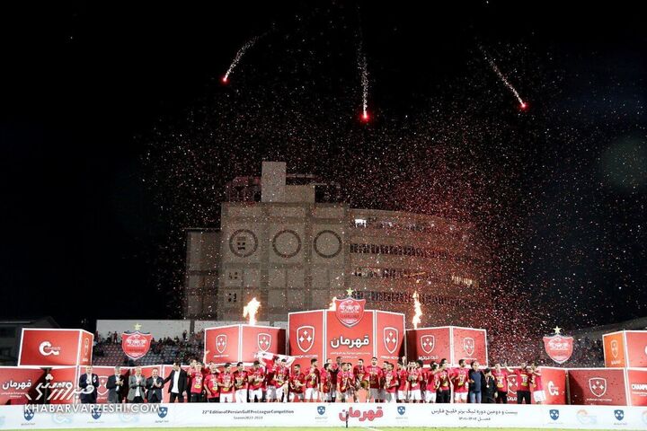 جشن قهرمانی پرسپولیس در لیگ برتر 1402-1401