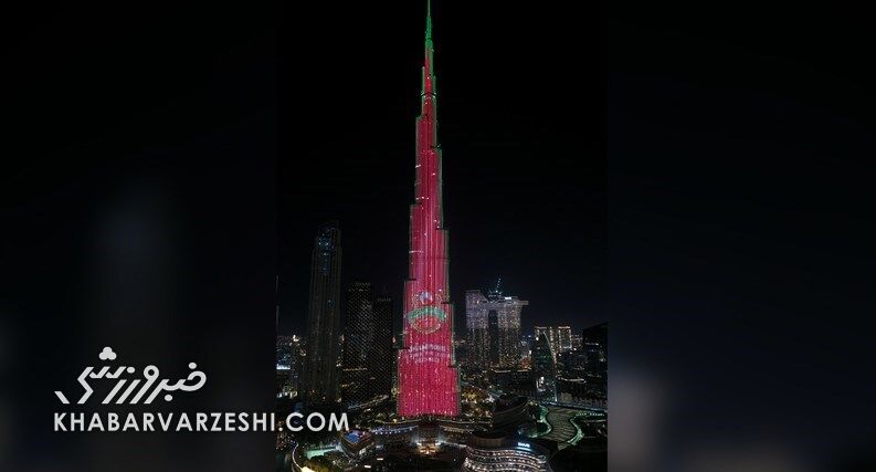 تصاویر| تزئین دبی به رنگ پیراهن تیم ستاره سابق پرسپولیس