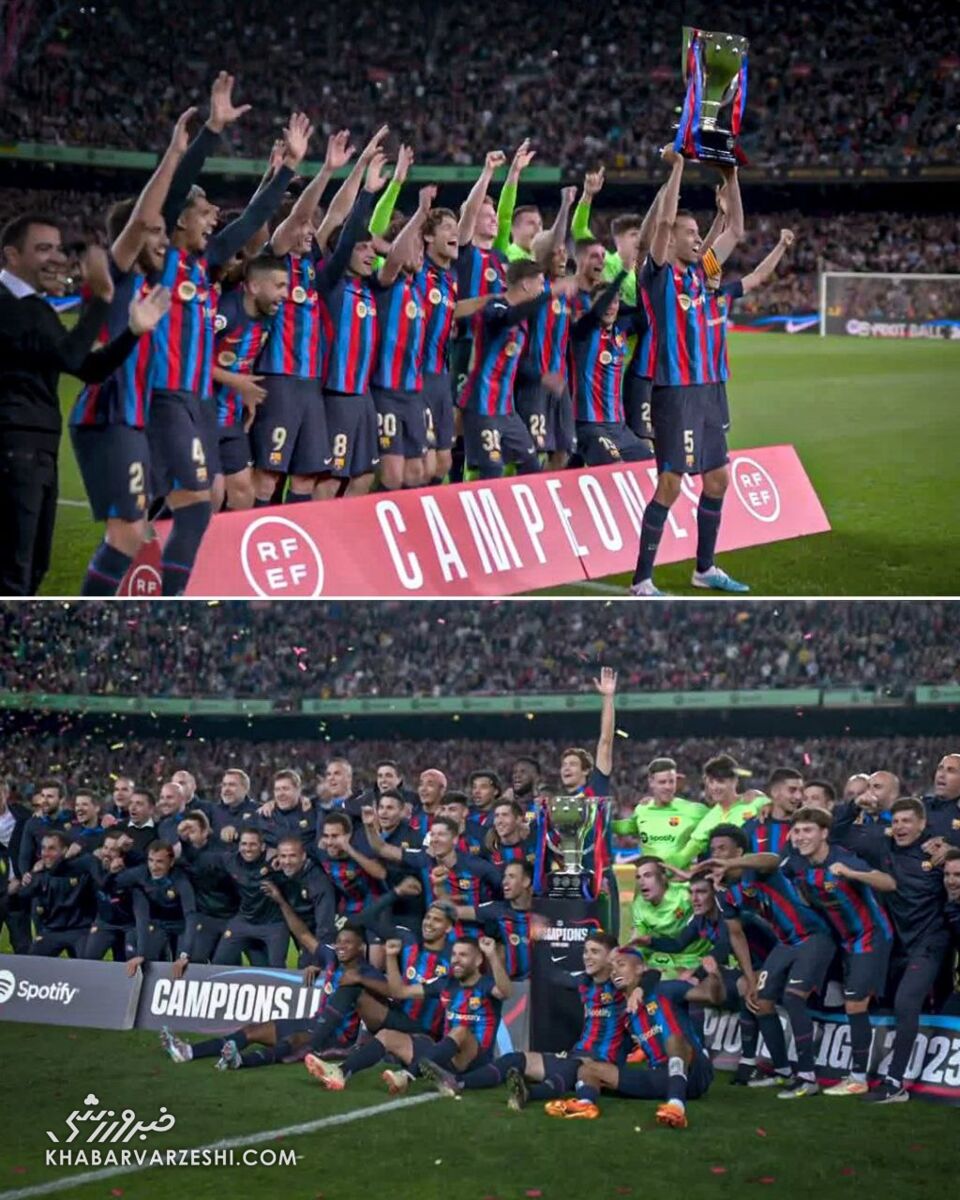 جشن قهرمانی بارسلونا تلخ شد/ شکست عجیب قبل از بالا بردن جام