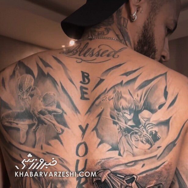 عکس| ملاقات نیمار با «مرد عنکبوتی»/ ماجرای جالب تتوی ستاره برزیلی