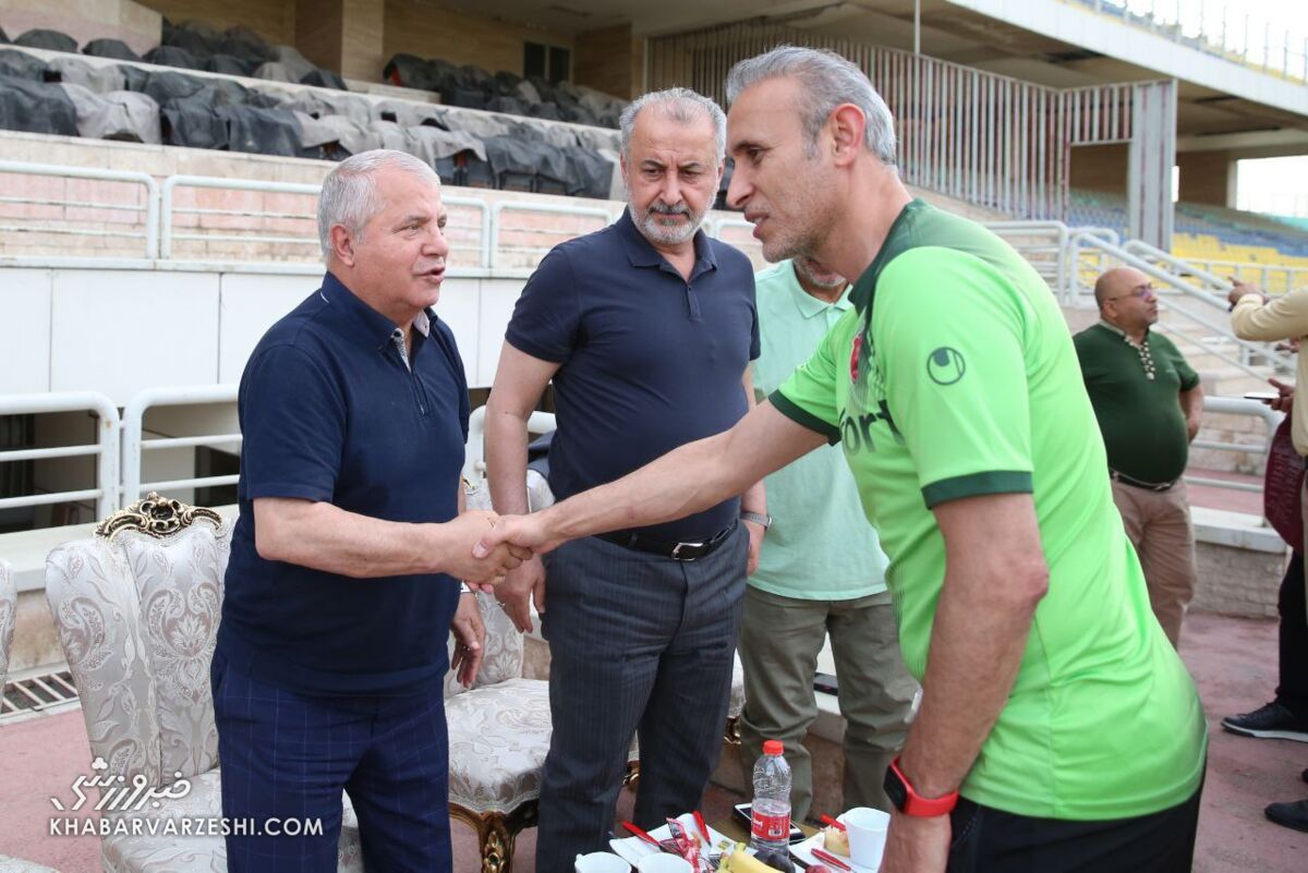 تصاویر| سلطان دربیها و مالدینی پرسپولیس در اردوگاه سرخها/ دوپینگ پرسپولیسیها قبل از دربی فینال