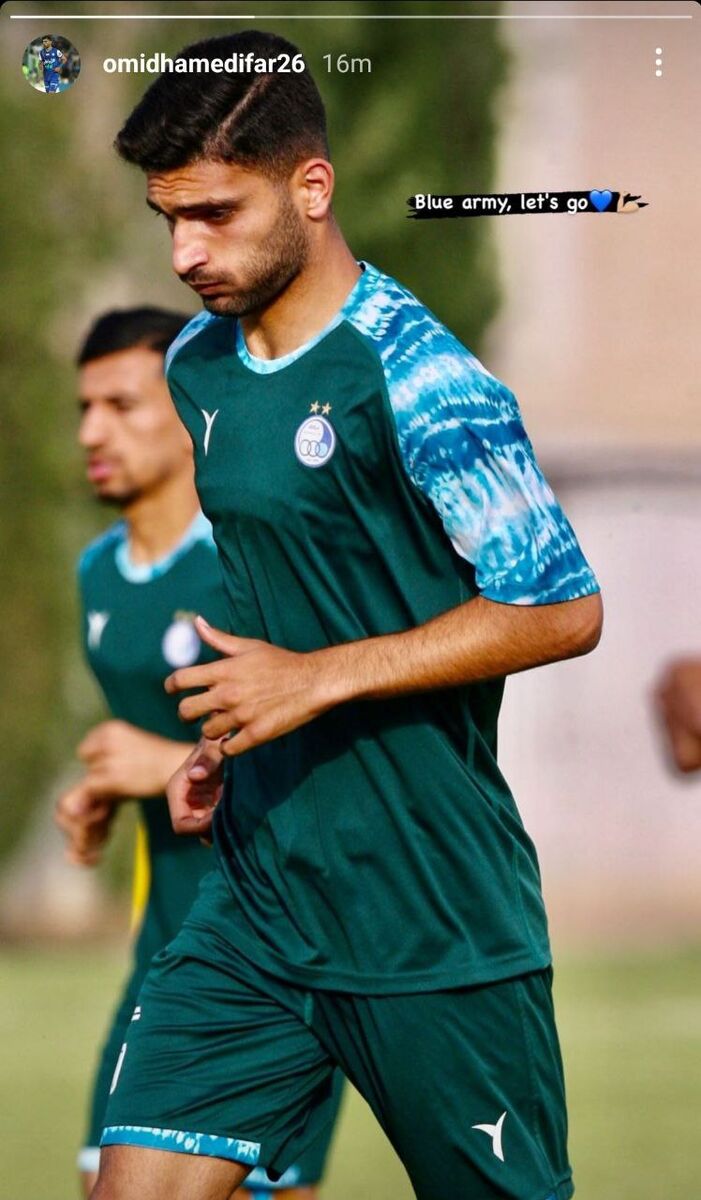 عکس| رجزخوانی هافبک استقلال برای پرسپولیس